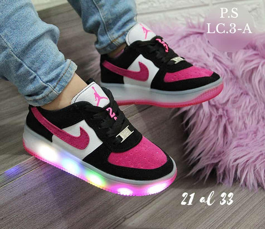 Tenis Nike Force One Niñas con Luces