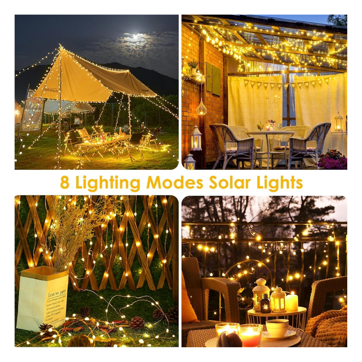 Luces de cadena portátil para camping