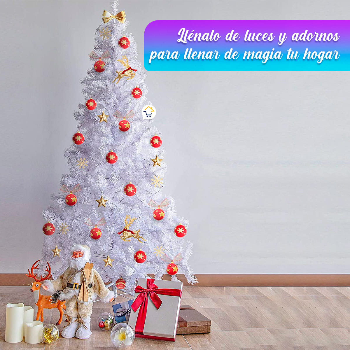 Árbol Navidad Blanco 1.80M 720 Ramas 209