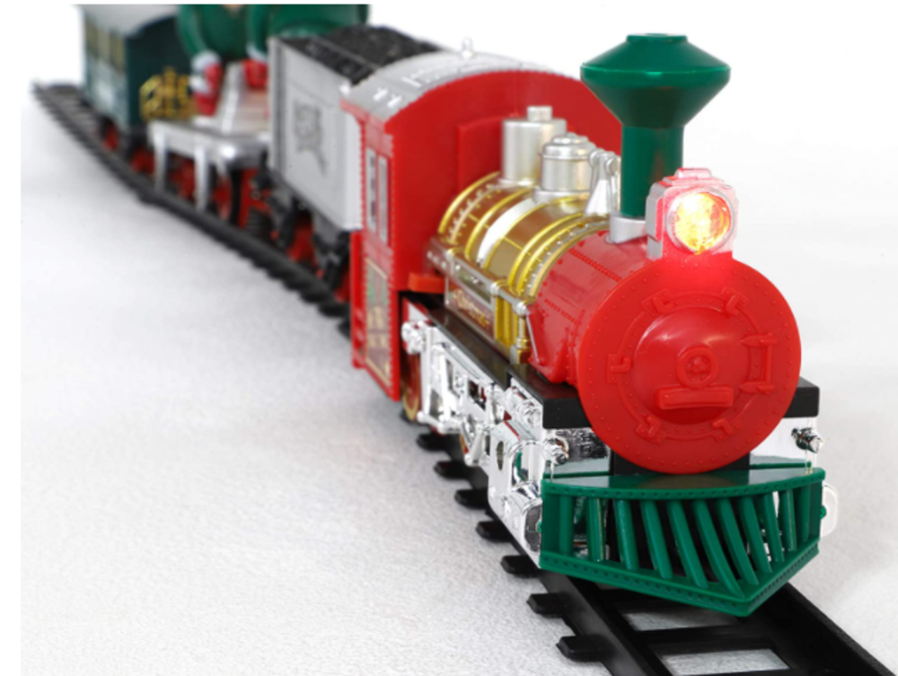 Pista De Tren Musical Navideño Con Elfos