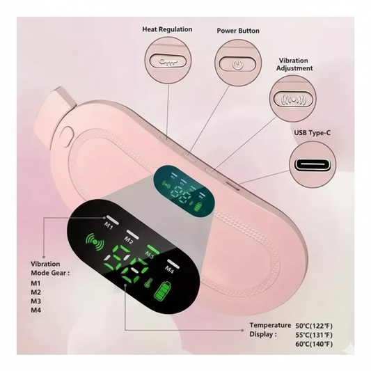 cinturón cólicos almohadilla térmica