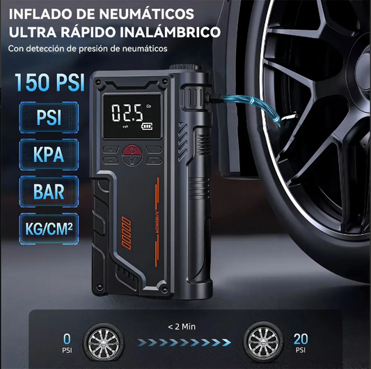 Arrancador Batería + Compresor Aire T-700