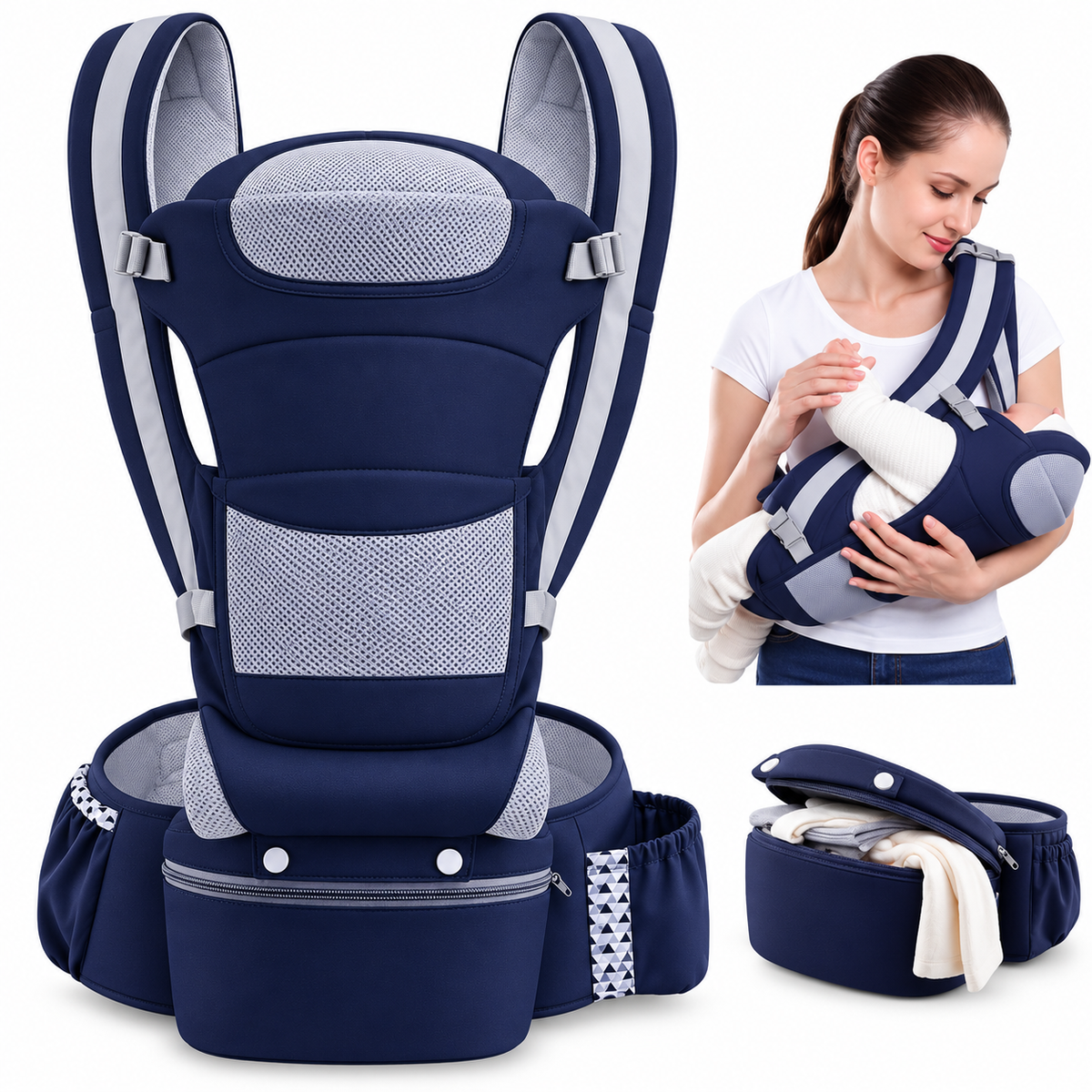 Cargador Canguro Asiento Para Bebe Envío Gratis