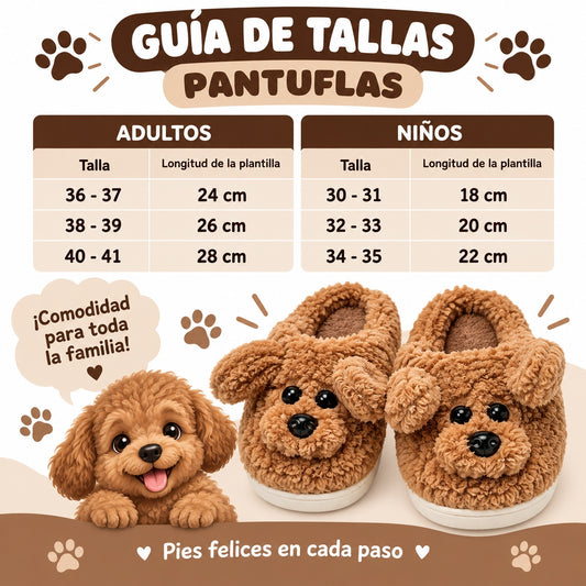 Pantufla Perrito Café Niños