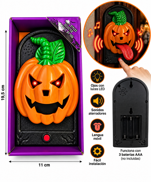 Timbre Animado Halloween Luces movimiento