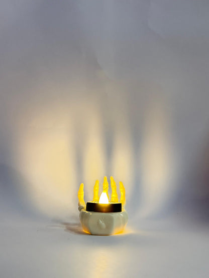 Velas LED Mano Esqueleto Halloween