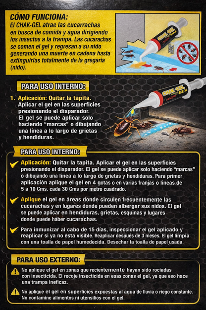 Chak Gel Mata Cucarachas 14grs