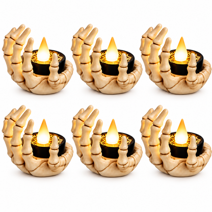 Velas LED Mano Esqueleto Halloween
