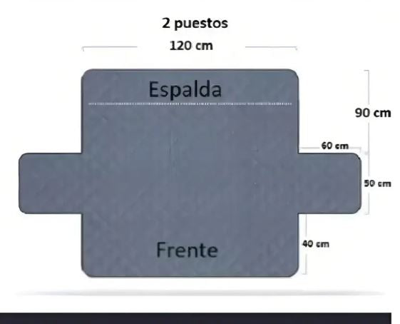 Forro  Sofá Doble Faz 2 puestos