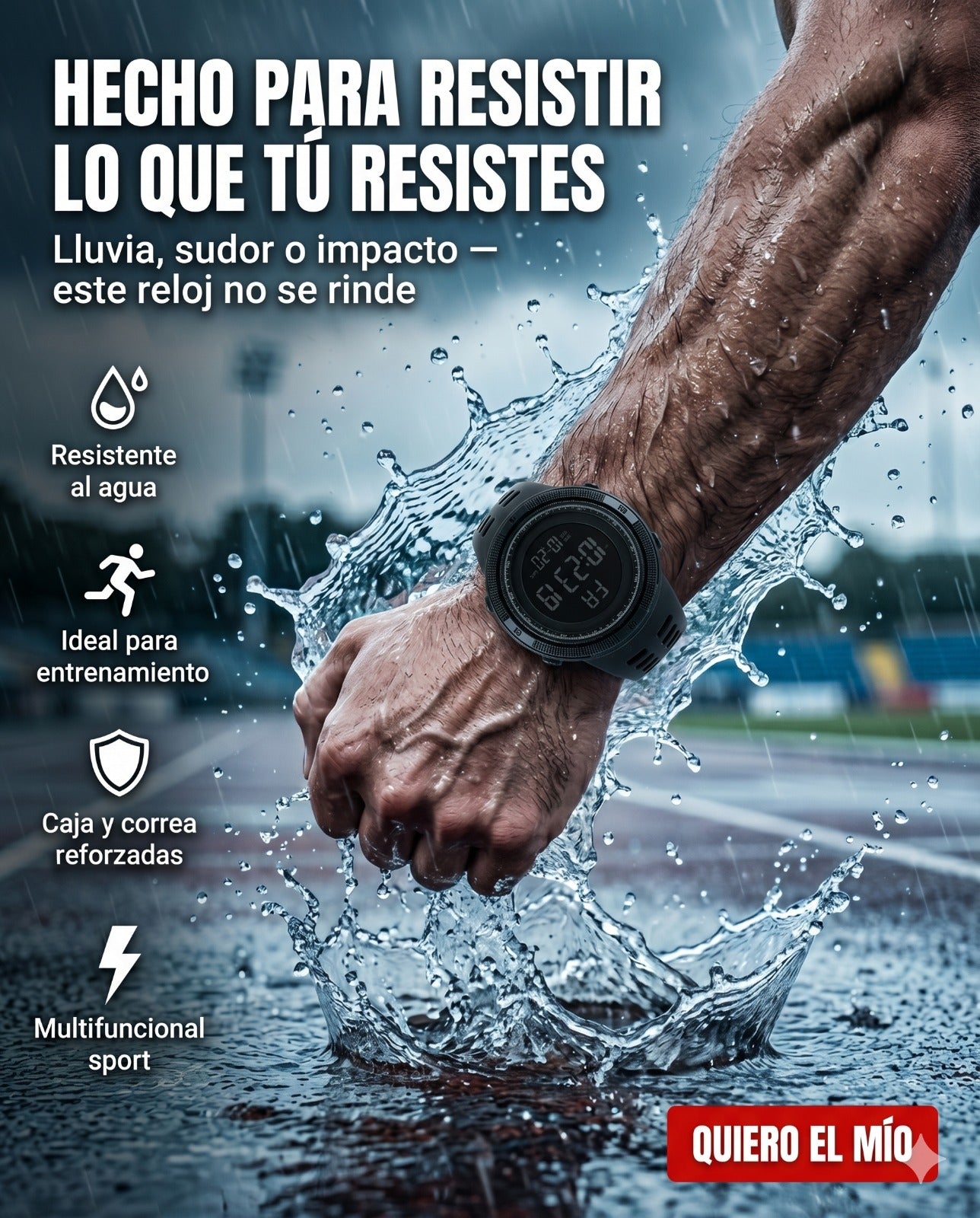 Reloj Cronógrafo Ultra Resistente Deportivo
