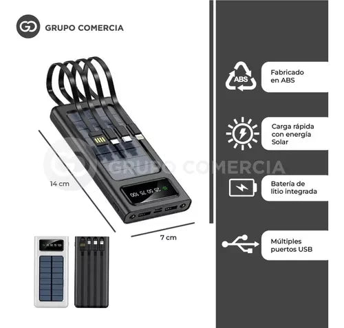 Power Bank 14.000 Mah Carga Solar prt lt