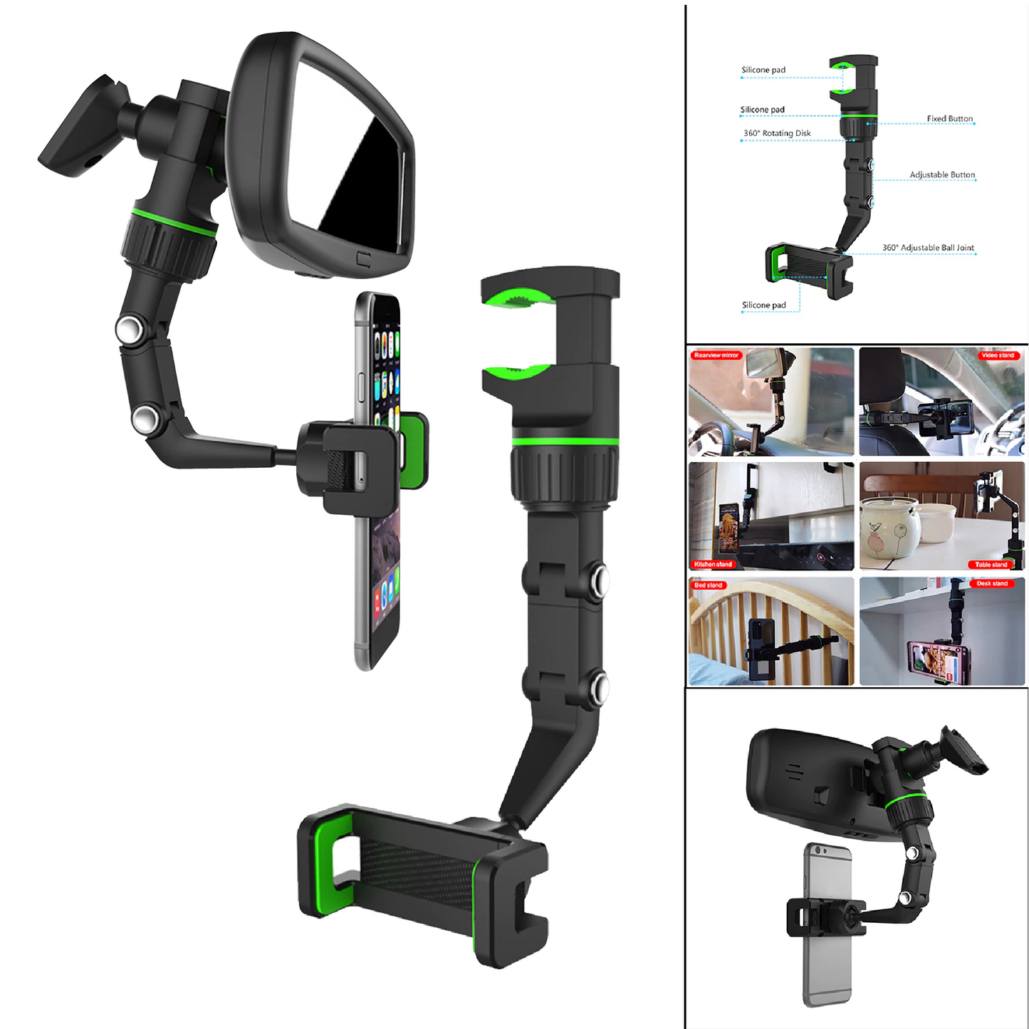 Soporte Celular Holder Espejo Retrovisor