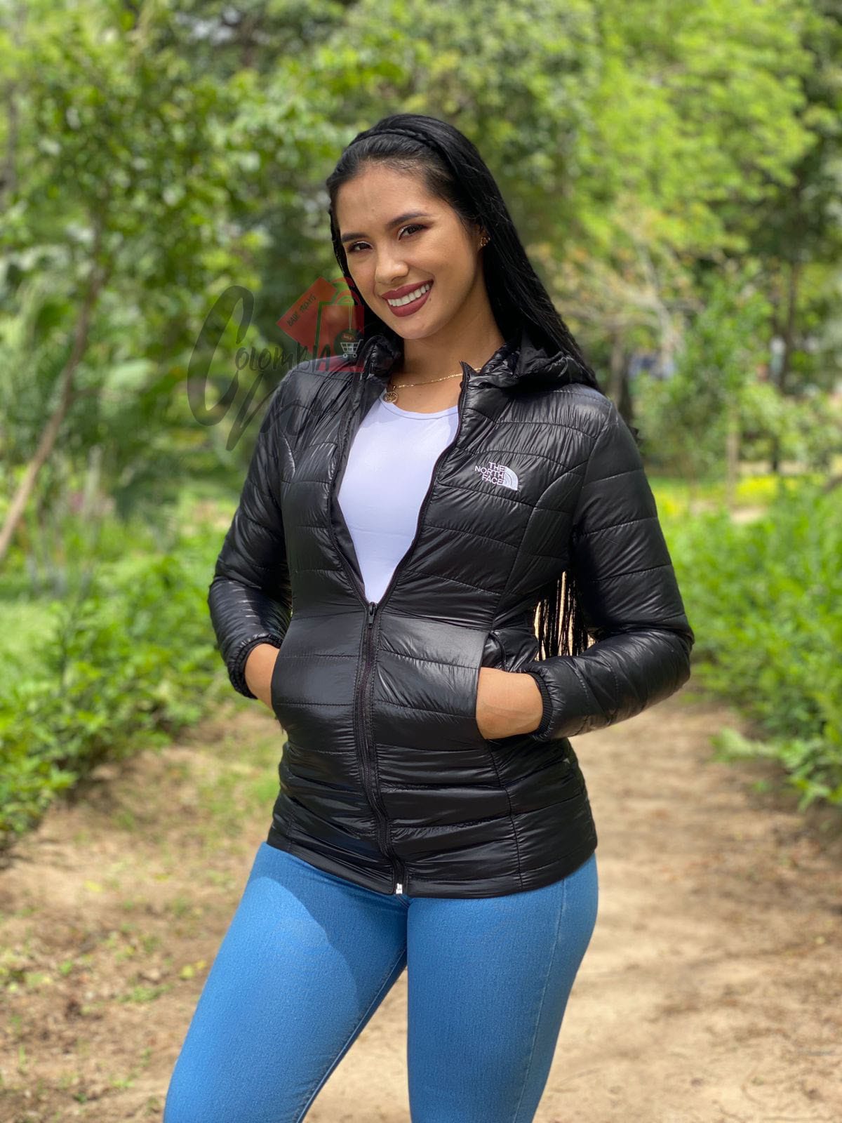 Chaqueta impermeable mujer H99A1
