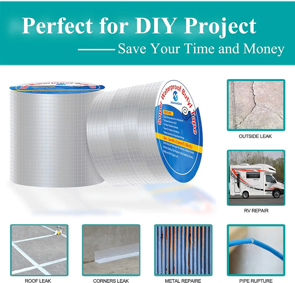 Cinta de butil súper impermeable 10 M