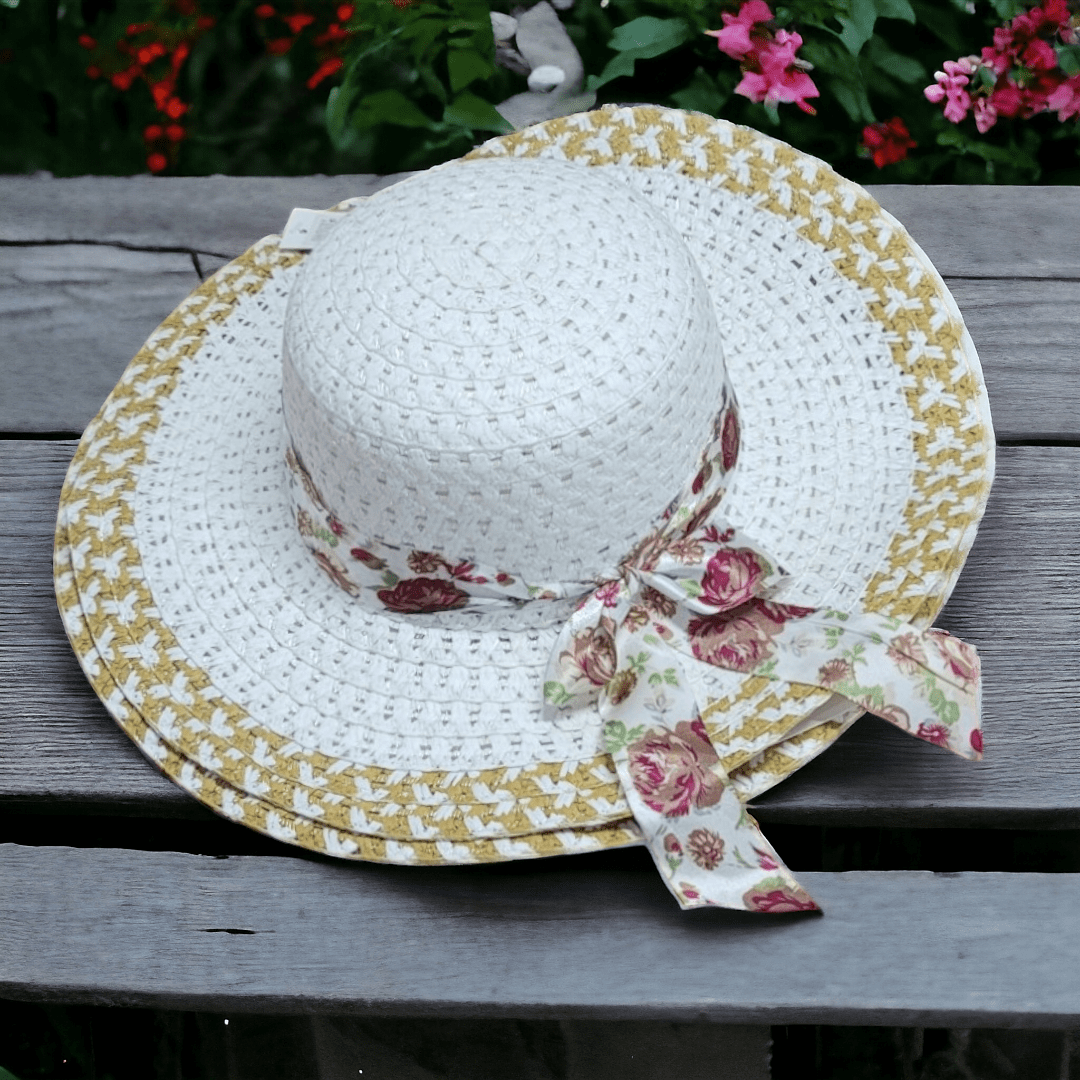 Sombrero de Ala grande, Lazo Estampado