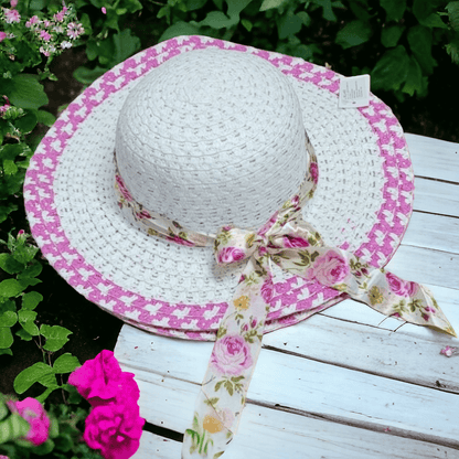 Sombrero de Ala grande, Lazo Estampado