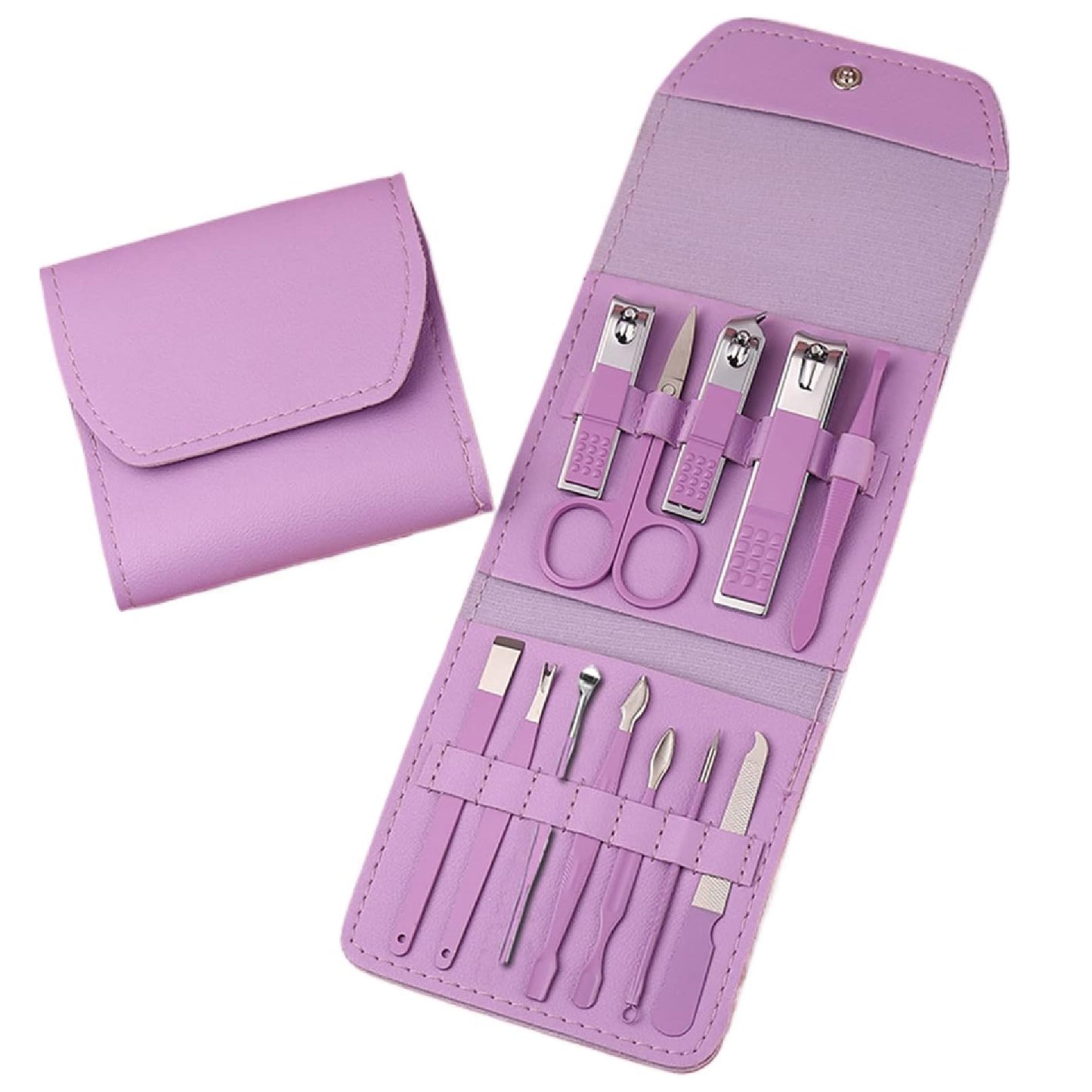 Kit Manicure Pedicure X12 Piezas Viajero