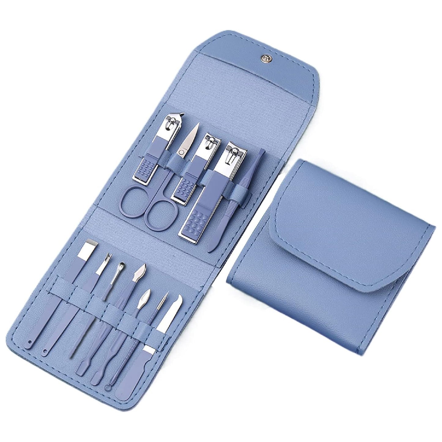 Kit Manicure Pedicure X12 Piezas Viajero