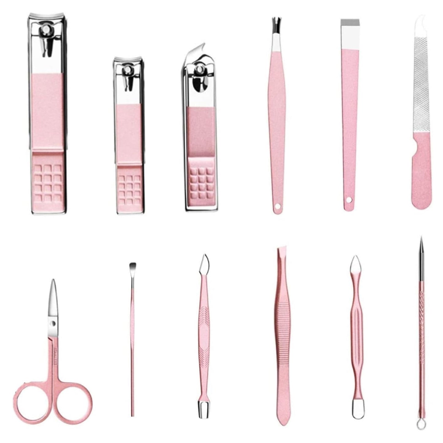 Kit Manicure Pedicure X12 Piezas Viajero