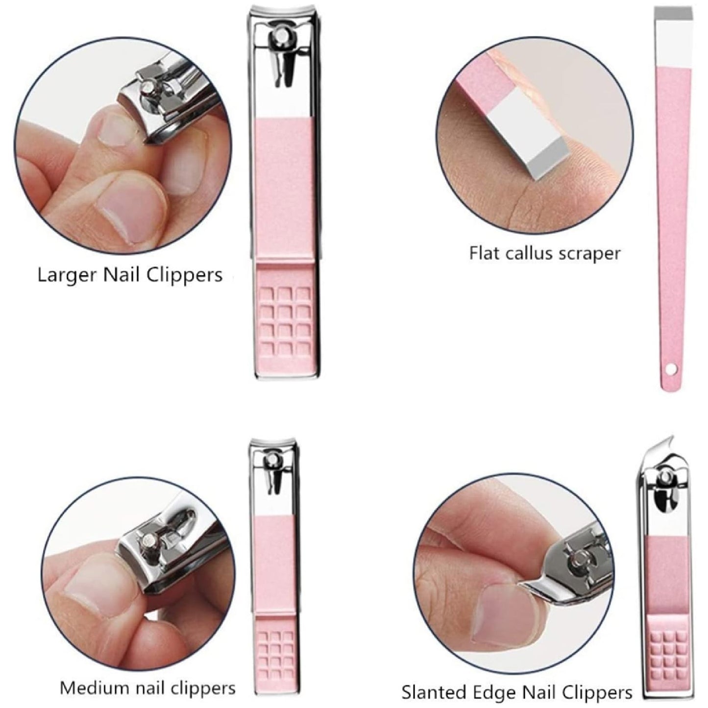 Kit Manicure Pedicure X12 Piezas Viajero