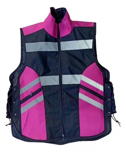 Chaleco Para Moto Reflectivo Bolsillos