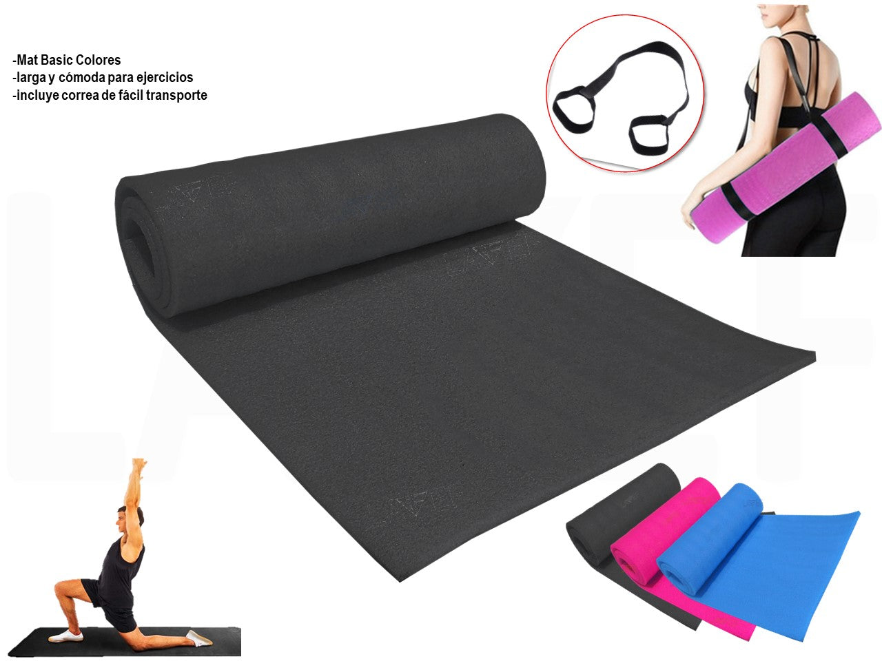 Colchonetas o tapete Mat Basicas Colores Envio Gratis