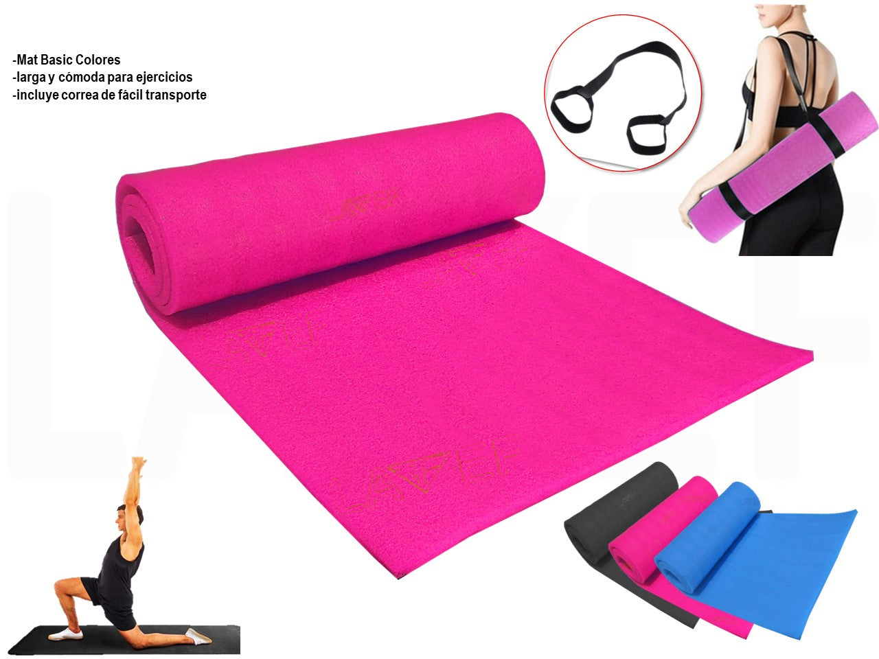 Colchonetas o tapete Mat Basicas Colores Envio Gratis