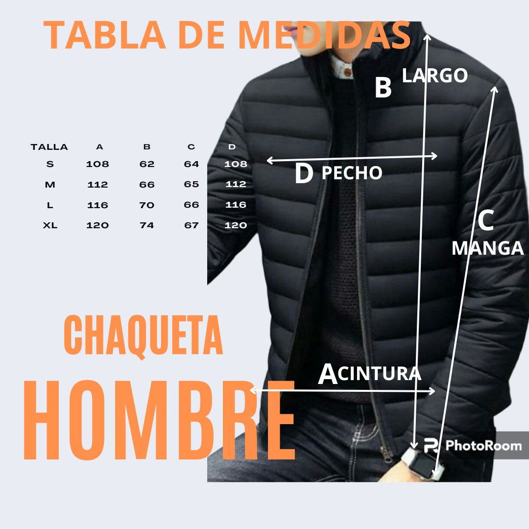 CHAQUETA PARA HOMBRE TERMICA CLASICA