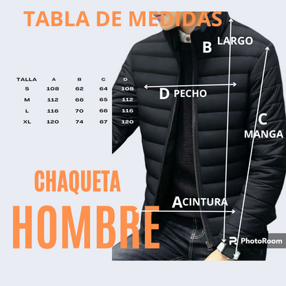 CHAQUETA PARA HOMBRE TERMICA CLASICA