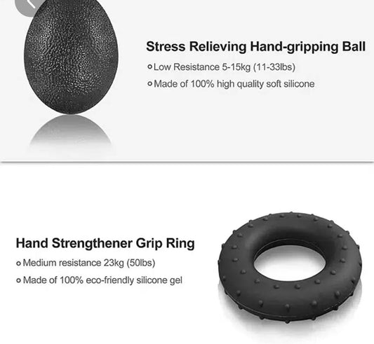 Kit Ejercitador Hand Grip Mano Muñeca