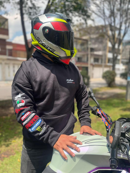 Gray helmet for bikers