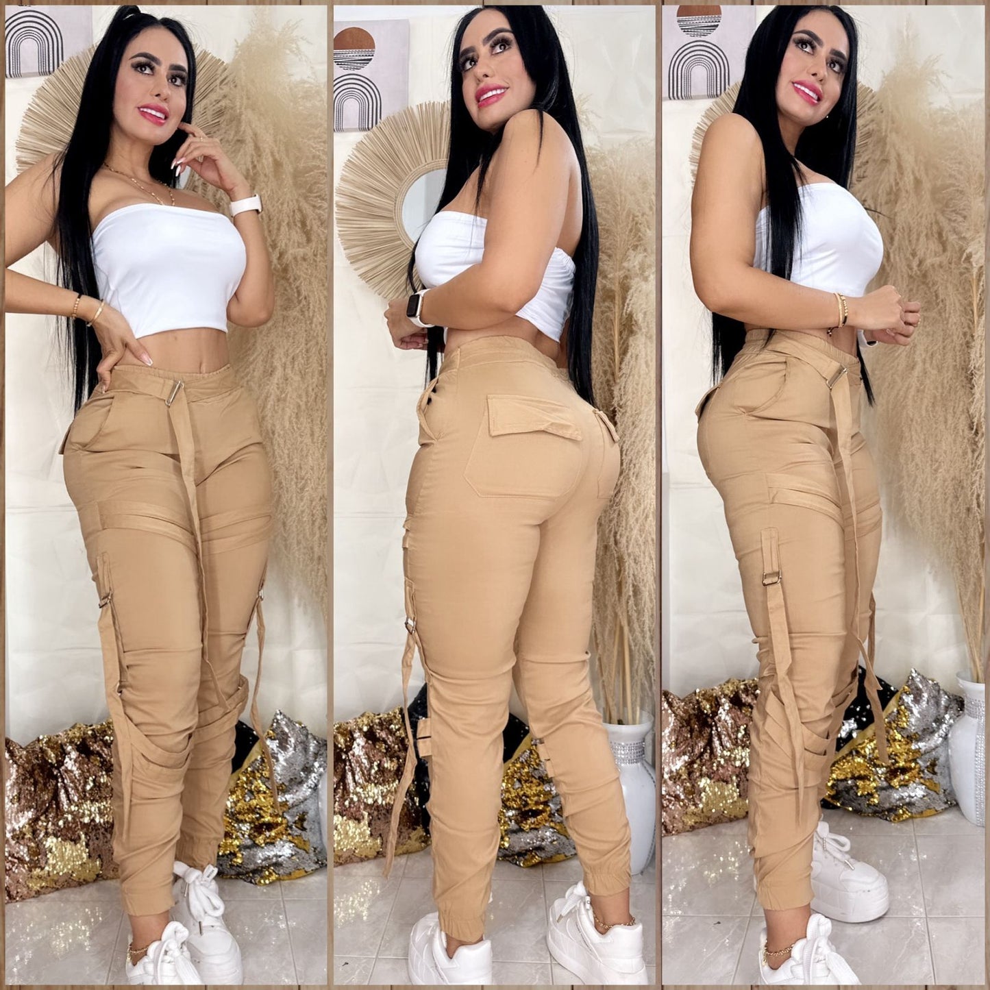conjunto top básico y pantalon  jogger j