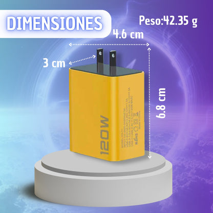 Cargador  120w Usb  4 puertos