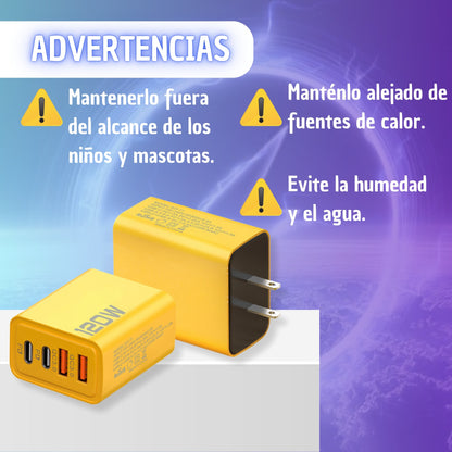 Cargador  120w Usb  4 puertos