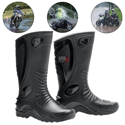 Botas caucho 100% impermeable moto