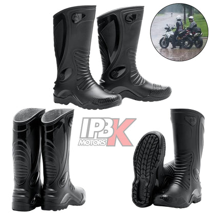 Botas caucho 100% impermeable moto