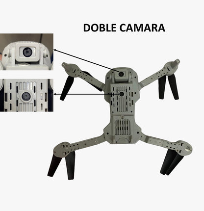 DRONE PRO DOBLE CAMARA, 2 BATERIAS