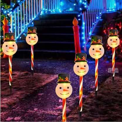 Copos De Nieve Luz Solar Navidad