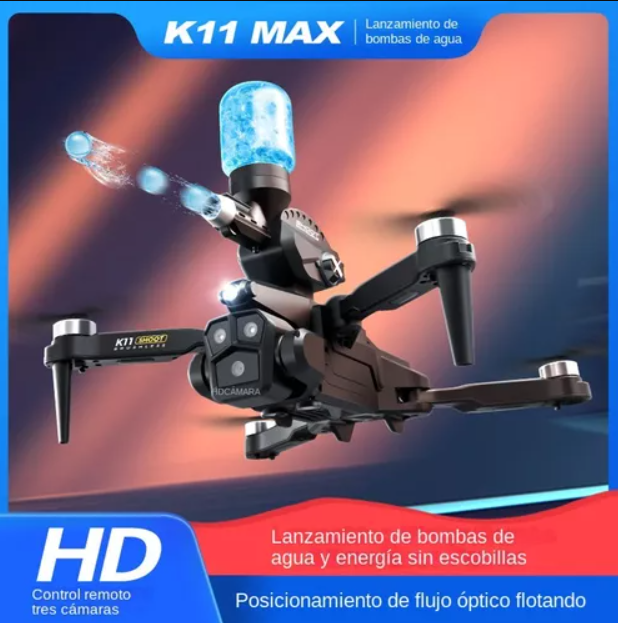 DRONE CON FUSIL HIDROGEL CARG