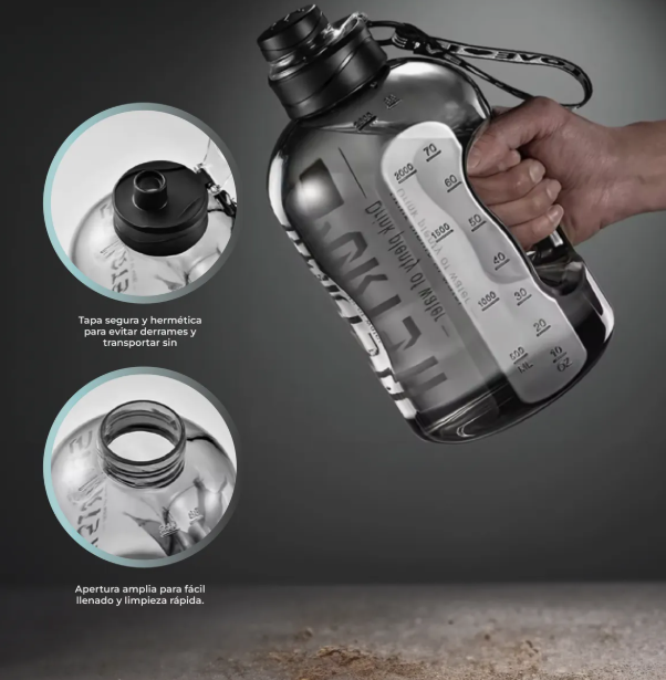 Termo Botella Agua 1.7 Litros Resistente