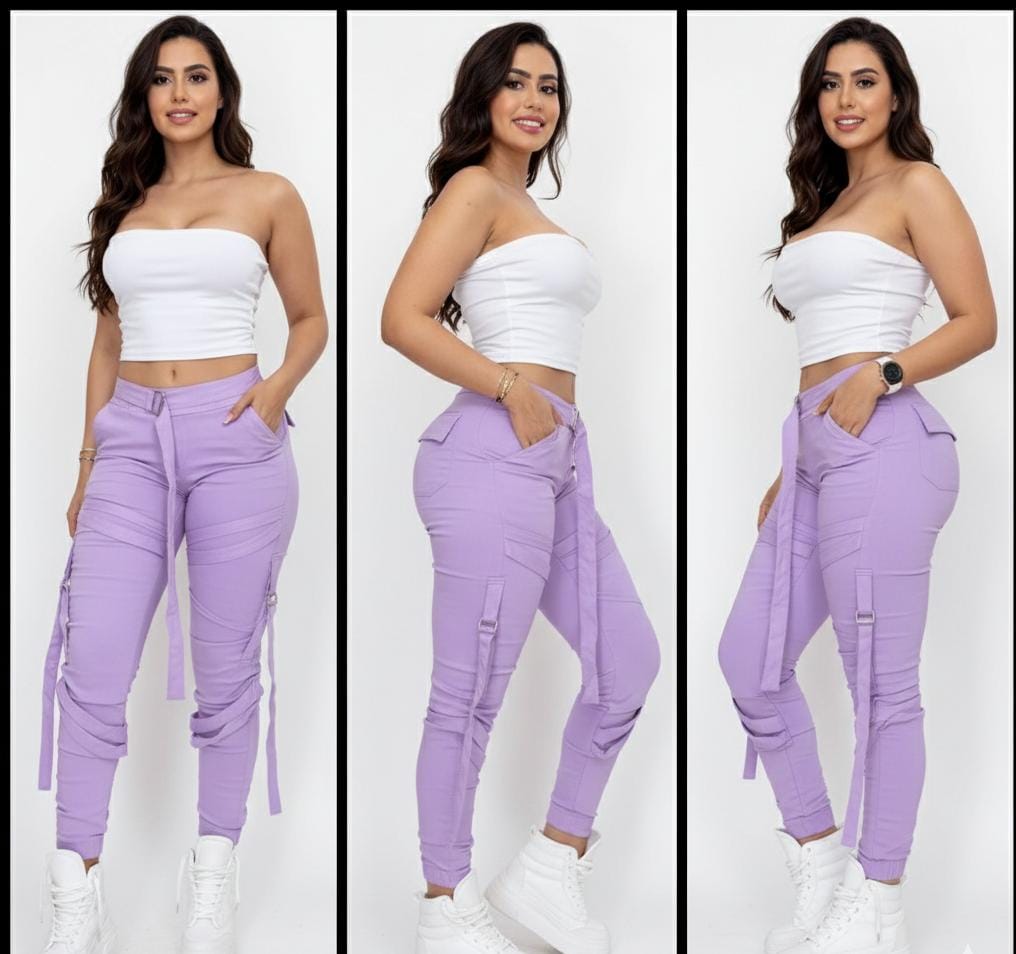 conjunto top básico y pantalon  jogger j