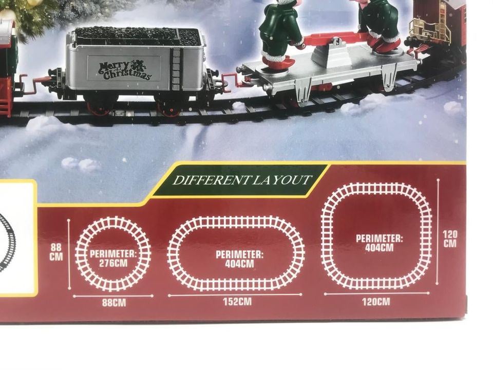 Pista De Tren Musical Navideño Con Elfos