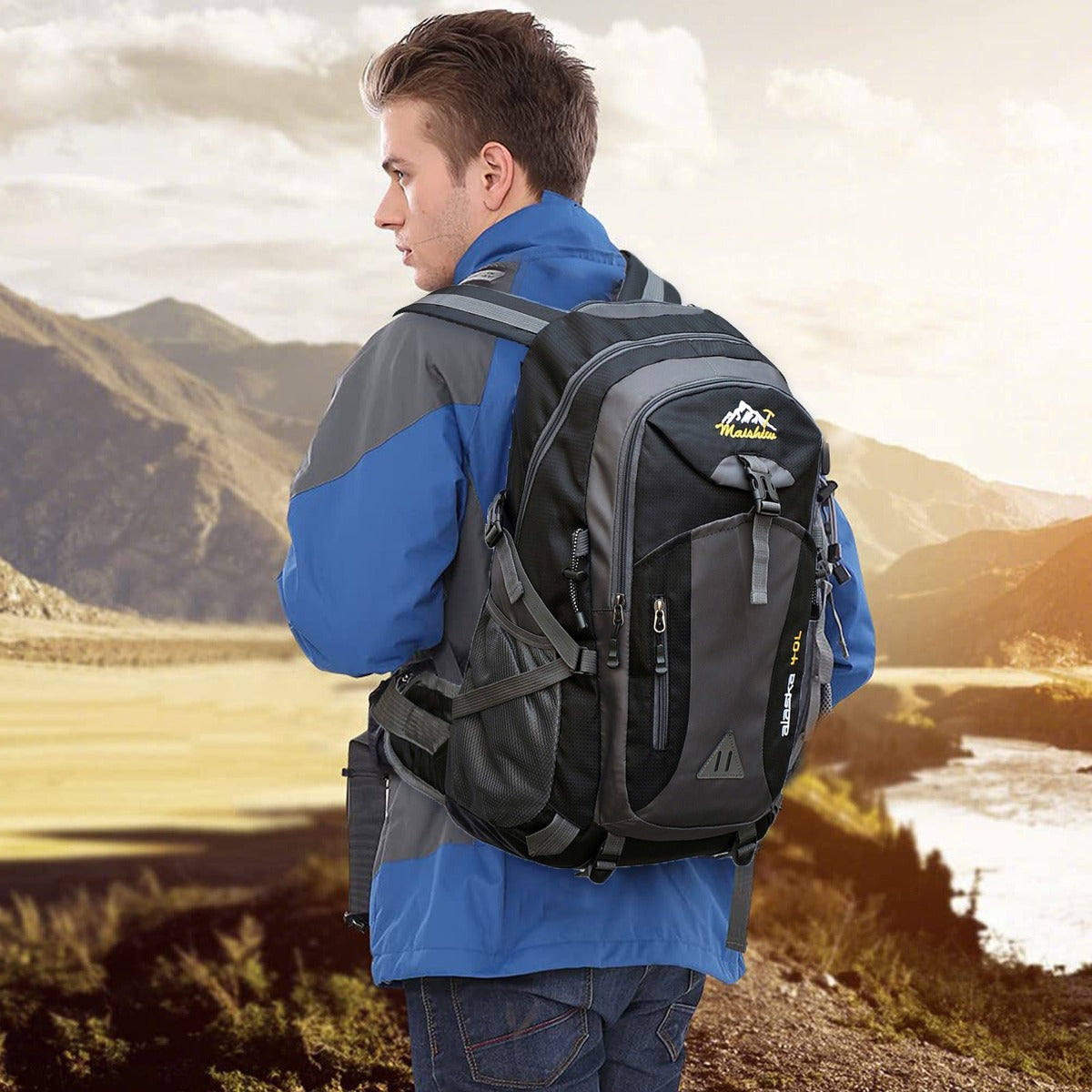 Bolso camping deportivo impermeable 40L