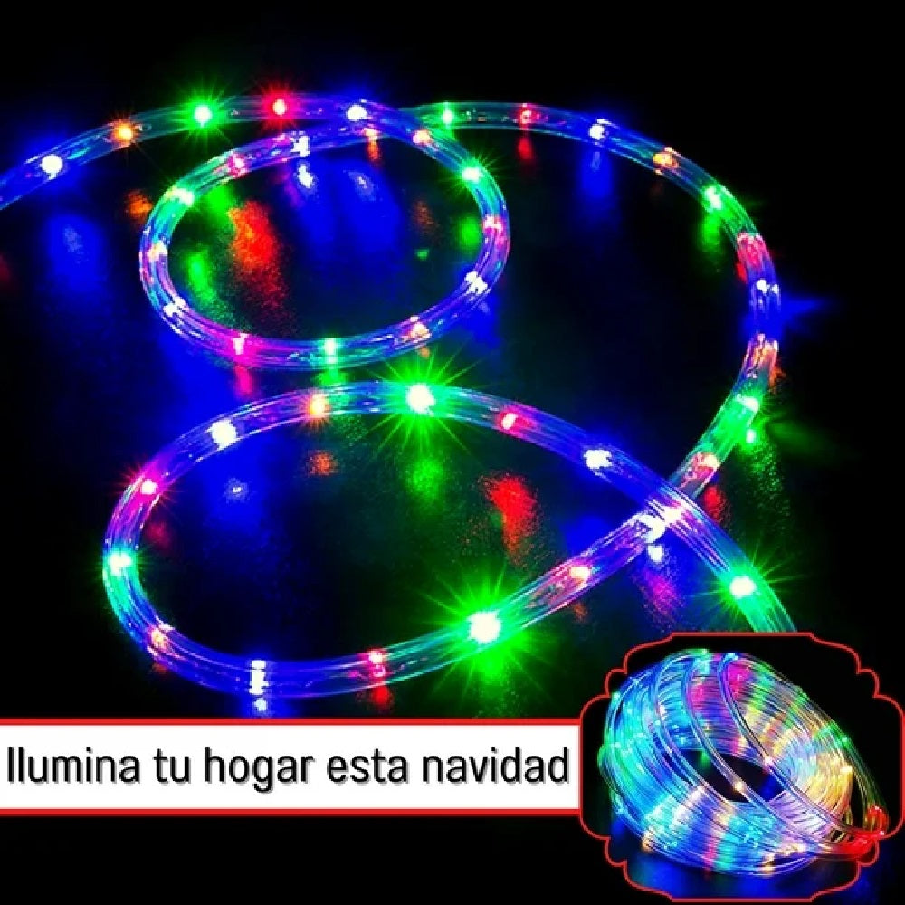 Manguera Navideña Decorativa Luz LED 10m Envío Gratis