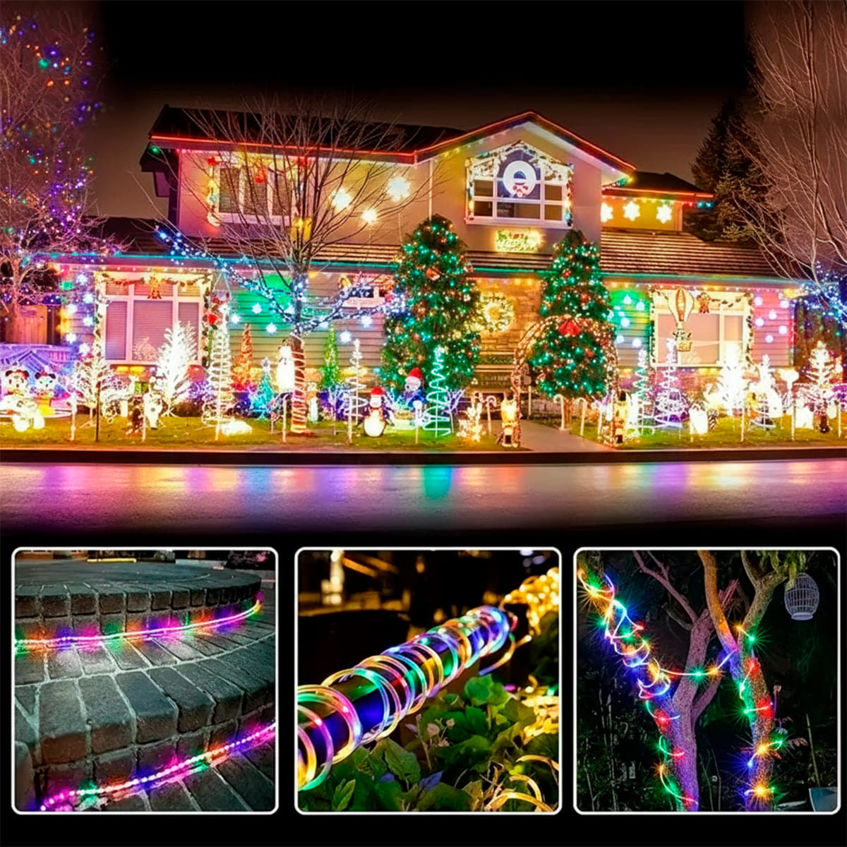 Manguera 20 Metros 360LED Navidad 2412