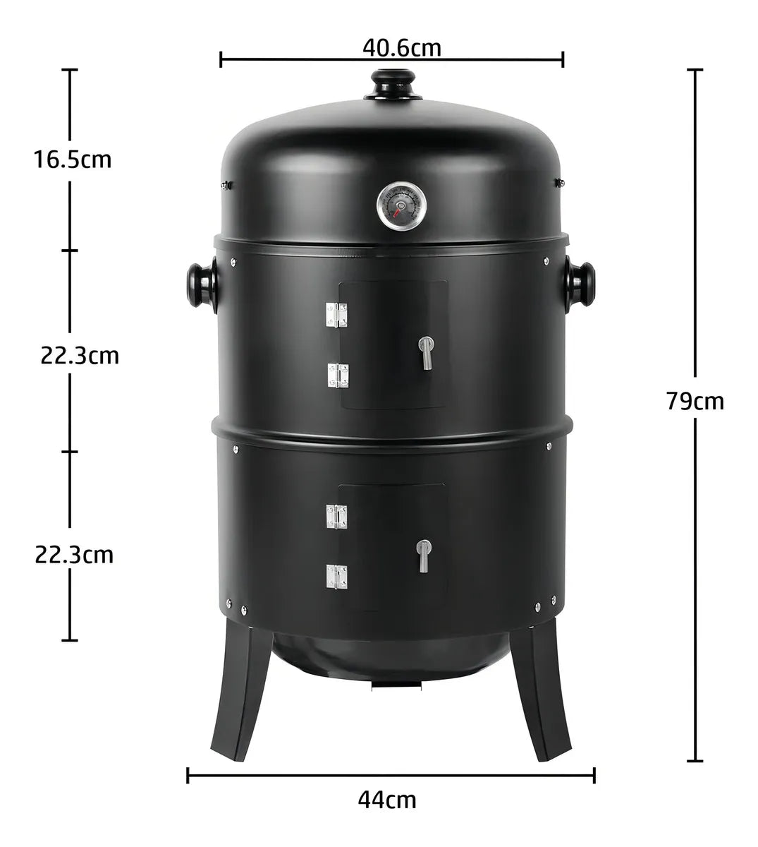 Asador Barril Portátil 3 En 1. Ahumador, Envío Gratis