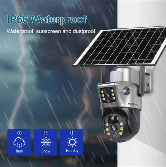 CAMARA DE EXTERIOR CON PANEL SOLAR WIFI - Envío Gratis