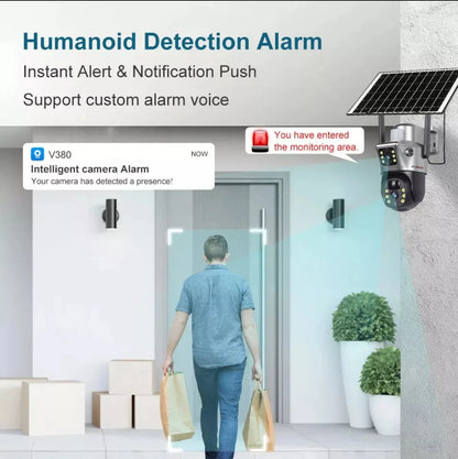 CAMARA DE EXTERIOR CON PANEL SOLAR WIFI - Envío Gratis