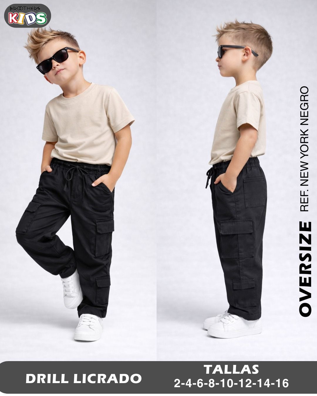 Pantalon Para Niño Kids Jogger Tela ylon