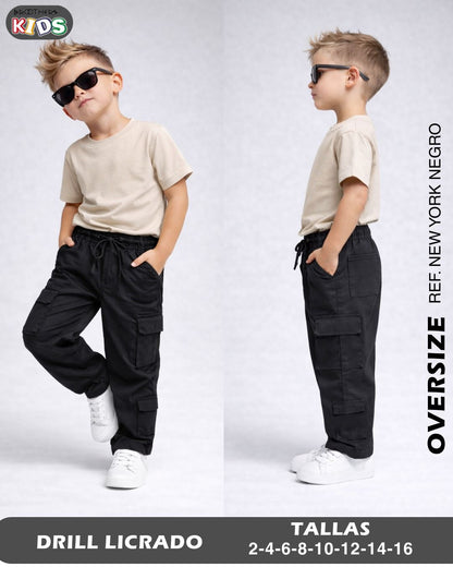 Pantalon Para Niño Kids Jogger Tela ylon